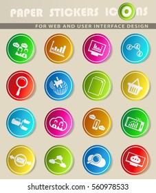 data analytic vector icons for user interface design