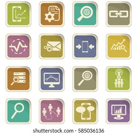 data analytic vector icons for user interface design