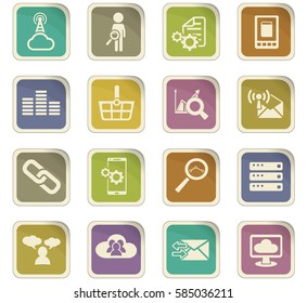 data analytic vector icons for user interface design
