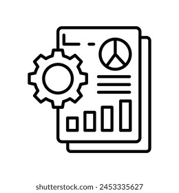 Data Analytical Tool  icon in vector. Logotype
