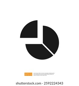 Data Analytics Chart Icon Representing Business Growth and Performance Metrics for Strategic Decision Making