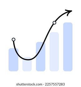 Data analytics, charts, dashboard and business finance report statistical and  investment concept . Website SEO screen PC. Flat vector illustration isolated. Benchmarking comparing performance metrics