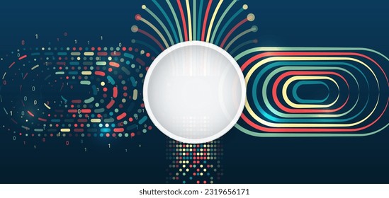 Data analytics concept. Sorting a large amount of data on a dark background. Big data visualization. Futuristic network or business analytics. Structuring the flow of information.