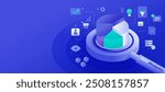  Data Analytics Digital Marketing Market Research Tool concept illustration