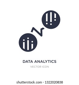 data analytics flow icon on white background. Simple element illustration from Business and analytics concept. data analytics flow sign icon symbol design.