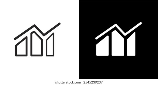 Data analytics icon. Data Analysis Technology Symbols Concepts. With Concepts like data security, analytics, Mining, network, server, Monitoring, Icons. Dual Colors Flat black and white Icons 