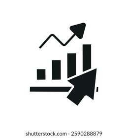 Data Analytics icon collection .design style with background