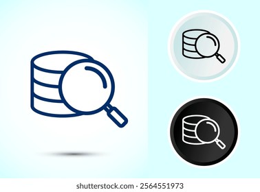 Data analytics icon design illustration. Market research, analytic icon
