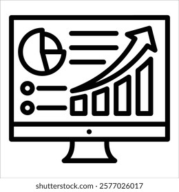 Data Analytics Icon Element For Design