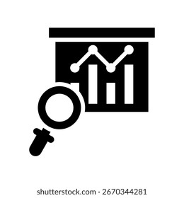 Data Analytics Icon Glyph Vector Illustration