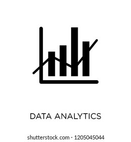 Data analytics icon. Data analytics symbol design from Analytics collection. Simple element vector illustration on white background.