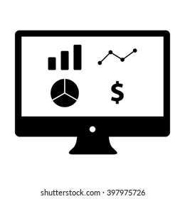 Data Analytics Icon - Vector