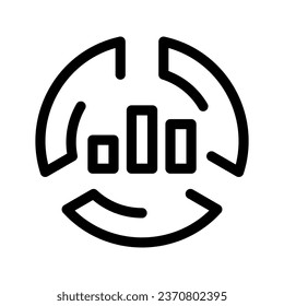 Data Analytics Icon Vector Symbol Design Illustration