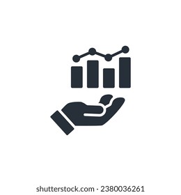 data analytics icon. vector.Editable stroke.linear style sign for use web design,logo.Symbol illustration.