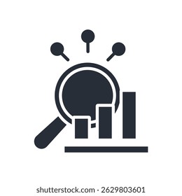 data analytics icon. vector.Editable stroke.linear style sign for use web design,logo.Symbol illustration.