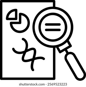 Data analytics Line Vector Icon Design