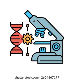 Data analytics in medicine line icon. Vector isolated element. Editable stroke.