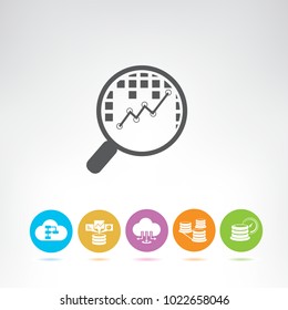 data analytics and network icons