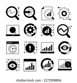 data analytics and network icons