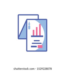 data analytics on white background vector illustration design