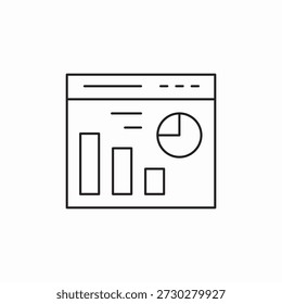 data analytics platform icon sign vector