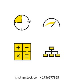 data analytics set icon, isolated data analytics set sign icon, vector illustration