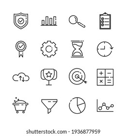 data analytics set icon, isolated data analytics set sign icon, vector illustration