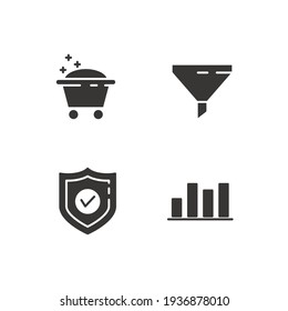 data analytics set icon, isolated data analytics set sign icon, vector illustration