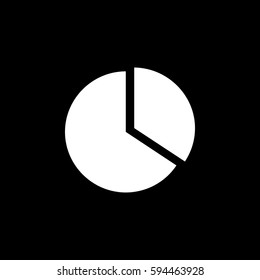 Data analytics solid icon, seo & development, marketing sign, a filled pattern on a black background, eps 10.