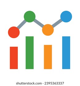Data Analytics Vector Flat Icon For Personal And Commercial Use.
