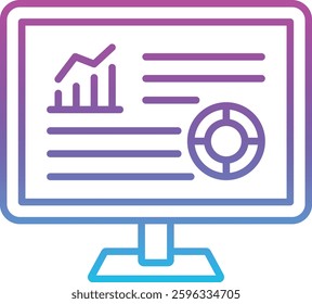 Data Analytics vector icon. Can be used for printing, mobile and web applications.