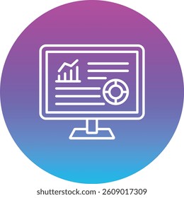 Data Analytics vector icon. Can be used for printing, mobile and web applications.