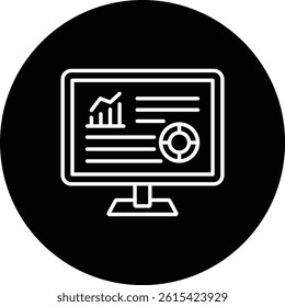 Data Analytics vector icon. Can be used for printing, mobile and web applications.