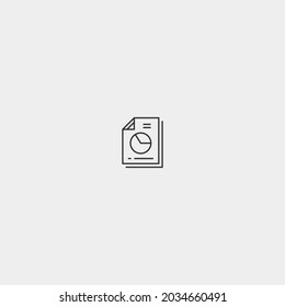 Data analytics vector icon illustration sign