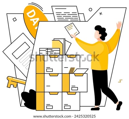 Data analytics vector illustration. The business world thrives on dynamic dance technology and financial analytics Digital finance relies on meticulous analysis, turning raw data into actionable