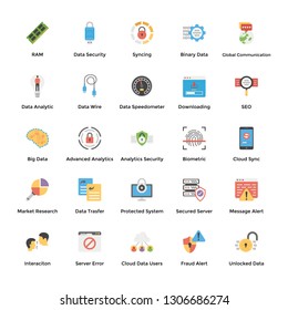 Data Analytics and Visualization Flat Icons Pack 
