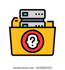 data anonymization ethical ai color icon vector. data anonymization ethical ai sign. isolated symbol illustration
