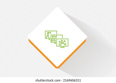 Data Applications Across Industries icon vector design