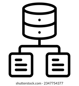 Data Architecture Icon illustration, for uiux, infographic, etc