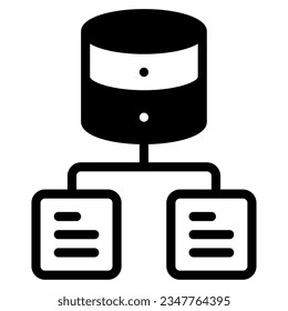 Data Architecture Icon illustration, for uiux, infographic, etc