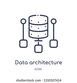 Data Architecture Icon Technology Outline Collection Stock Vector ...