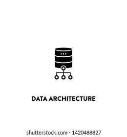 data architecture icon vector. data architecture sign on white background. data architecture icon for web and app