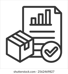 Data Availability Outline Icon Vector Illustration