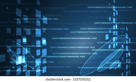 Data Background Design Modern Style Technology Stock Vector (Royalty ...