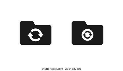 Data backup icon or Data back up icon vector isolated in Flat Style. Data backup icon for product packaging design element. 100% Data back up icon for packaging design element.
