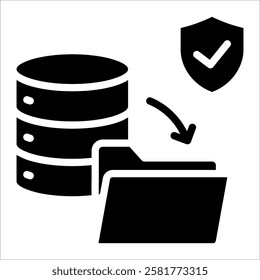 Data Backup Icon Element For Design