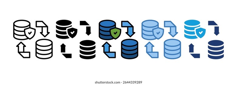 Data Backup Icon Element For Design