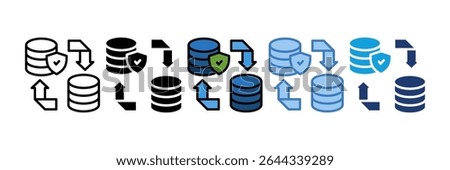 Data Backup Icon Element For Design