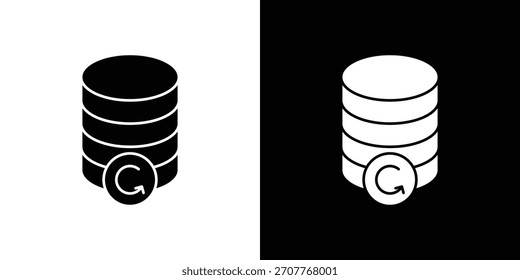 Datensicherung Symbol Linie Kunst bearbeitbare Strich und solide Sammlung für App-Design