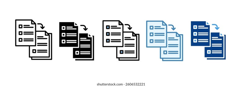 Data Backup Icon Set Multiple Style Collection